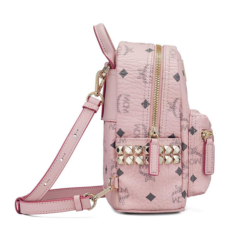 Image 4 of MCM レディース ピンク リュックサック バックパック MMK6SVE92QH