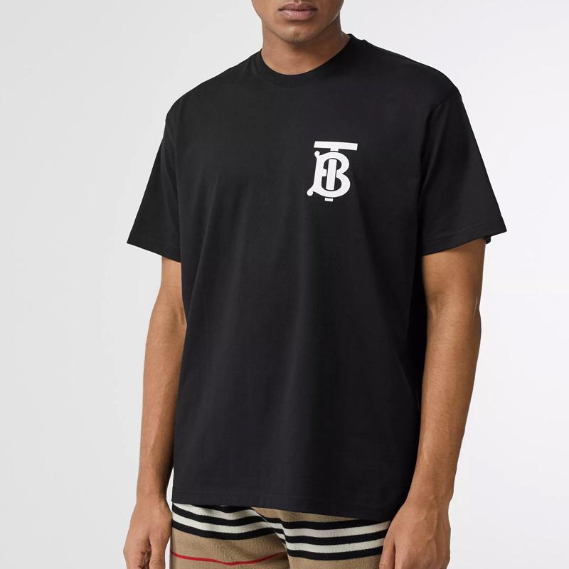 Image 4 of バーバリーBURBERRY メンズ ブラック Tシャツ 8017484 A1189 BLACK