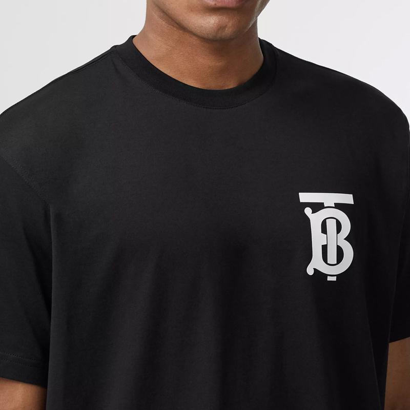 Image 6 of バーバリーBURBERRY メンズ ブラック Tシャツ 8017484 A1189 BLACK