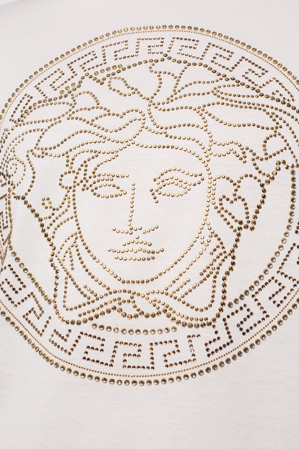 Image 5 of VERSACE Gold Tone Medusa Head Short Sleeve T-shirt  A77987 A201952 A001