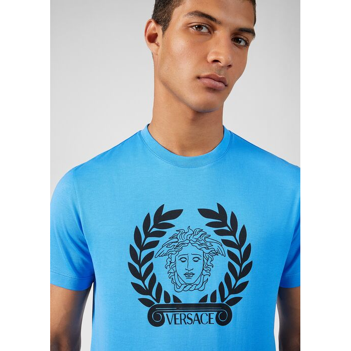 Image 5 of ヴェルサーチメデューサプリントメンズ半袖Tシャツ A85156 A228806 A1400