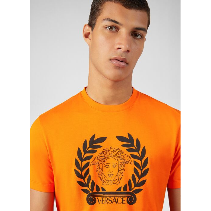 Image 5 of ヴェルサーチメデューサプリントメンズ半袖Tシャツ A85156 A228806 A1200