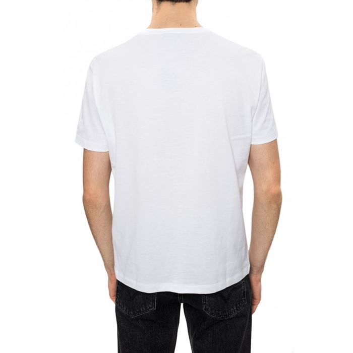 Image 4 of ヴェルサーチ メンズジャンニシグネチャーラウンドネックライン半袖Tシャツ A85998 A228806 A1001 ホワイト