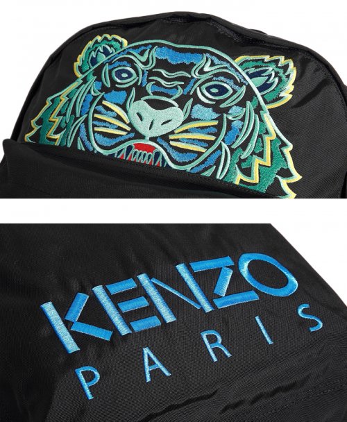 Image 6 of ケンゾー メンズ タイガー刺繍キャンバスバックパック 5SF306 F20 99D