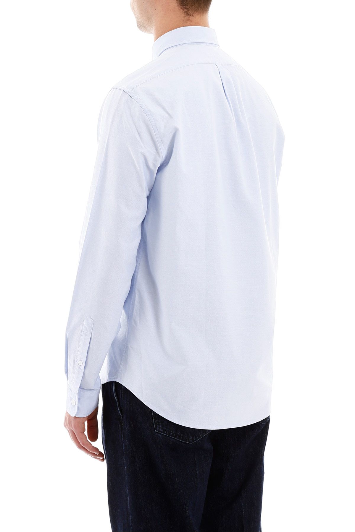 Image 4 of ケンゾー メンズ チェストタイガー刺繡 青 ボタンダウンシャツ 5CH400 1LD 63