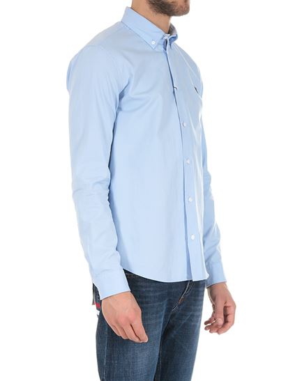 Image 3 of ケンゾー メンズ チェストタイガー刺繡 青 ボタンダウンシャツ 5CH400 1LD BLU