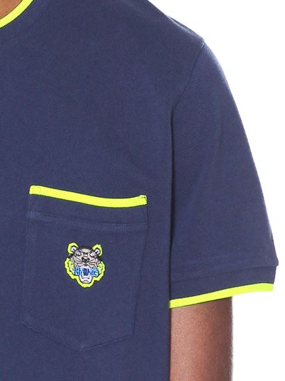 Image 4 of ケンゾー メンズ 青 タイガークレストTシャツ 5TS001 4BA 78