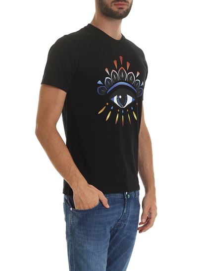 Image 3 of ケンゾー メンズ グラディエントアイクルーネックTシャツ 5TS057 4YF 99