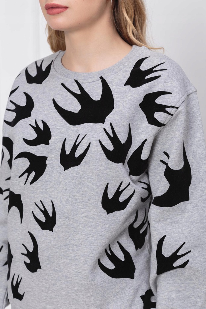 Image 5 of アレキサンダー マックイーンレディースシグネチャースワロースウェットシャツ 473704 LT87 1225