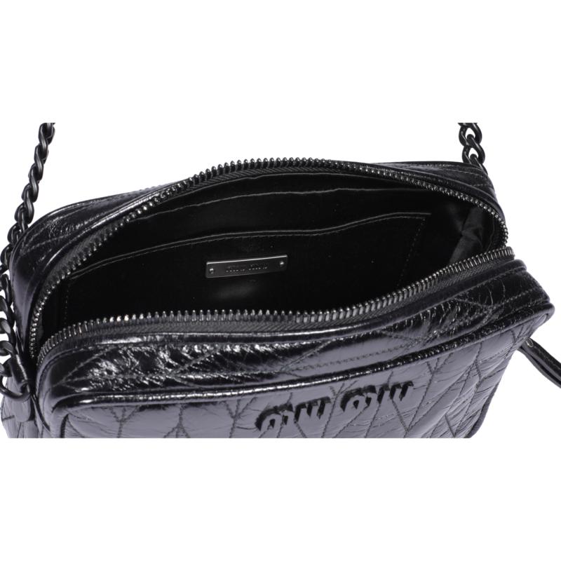 Image 4 of ミュウミュウマテラッセレザーショルダーバッグ 5BH118 2D6C NERO