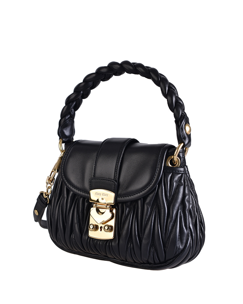 Image 3 of ミュウミュウ レディース マテラッセ コファー ハンドバッグ 5BH188 N88 F0002