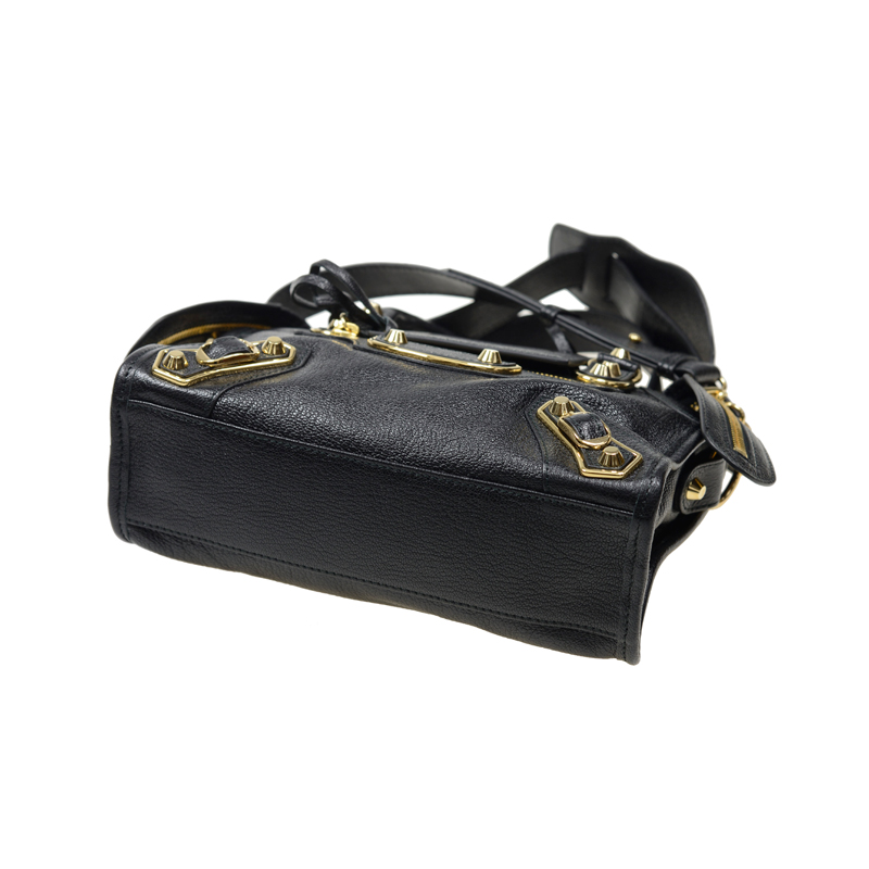 Image 4 of BALENCIAGA Classic Mini City Handbag 390160 AQ41G 1000