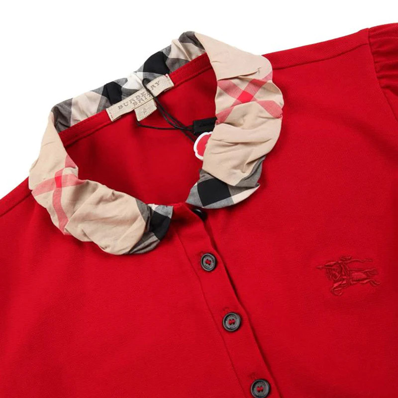 Image 3 of BURBERRY LADIES POLO バーバリー レディース ポロシャツ 3866596 60800 MILIT-RED